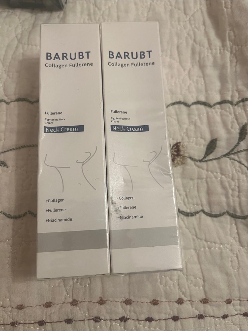 Barubt-Collagen Fullerene Neck Cream - 2 pac